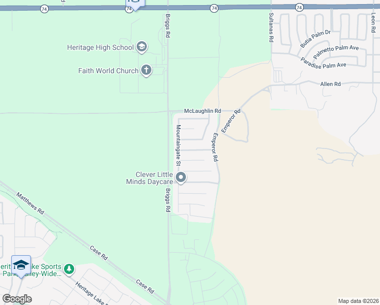 map of restaurants, bars, coffee shops, grocery stores, and more near 30090 Pine Needle Road in Riverside County