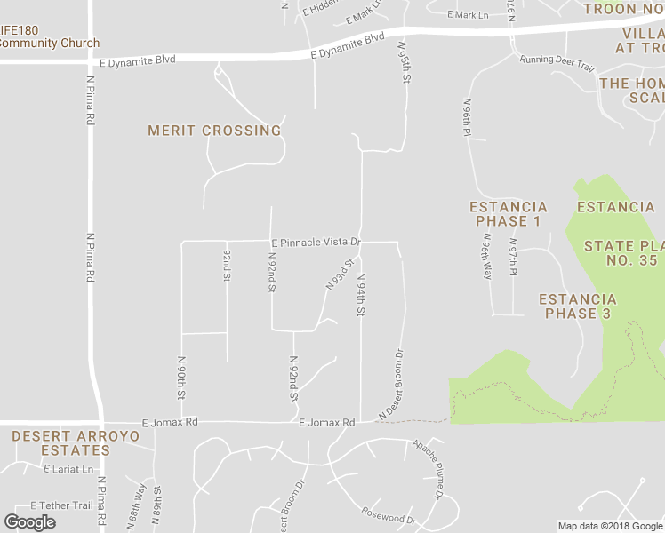 map of restaurants, bars, coffee shops, grocery stores, and more near 9333 East Pinnacle Vista Drive in Scottsdale