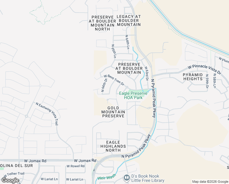 map of restaurants, bars, coffee shops, grocery stores, and more near 27310 North 65th Drive in Phoenix