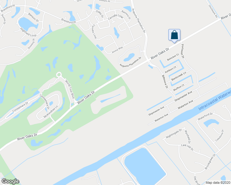 map of restaurants, bars, coffee shops, grocery stores, and more near 1285 River Oaks Drive in Myrtle Beach