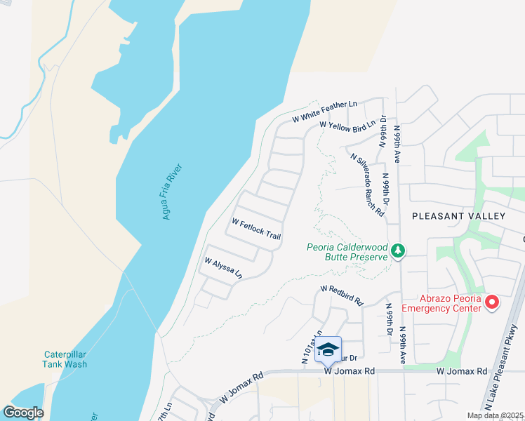 map of restaurants, bars, coffee shops, grocery stores, and more near 10229 West Bent Tree Drive in Peoria
