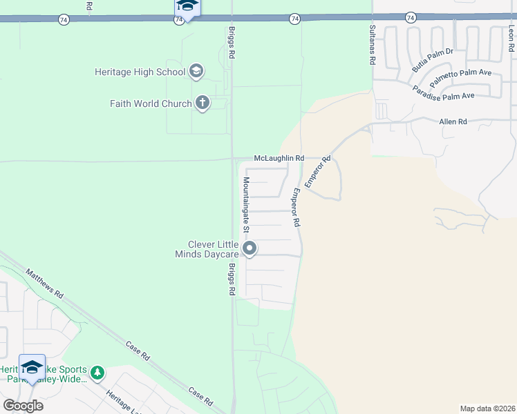 map of restaurants, bars, coffee shops, grocery stores, and more near 30090 Pine Needle Road in Riverside County
