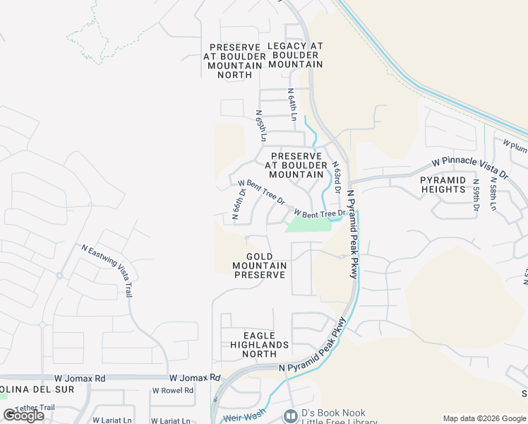 map of restaurants, bars, coffee shops, grocery stores, and more near 27310 N 65th Dr in Phoenix