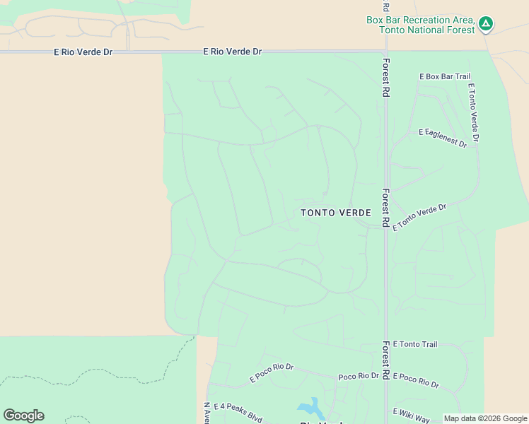 map of restaurants, bars, coffee shops, grocery stores, and more near 27302 North Azatlan Drive in Rio Verde