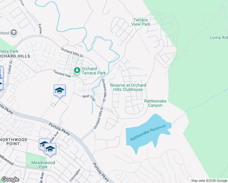 map of restaurants, bars, coffee shops, grocery stores, and more near 119 Della in Irvine