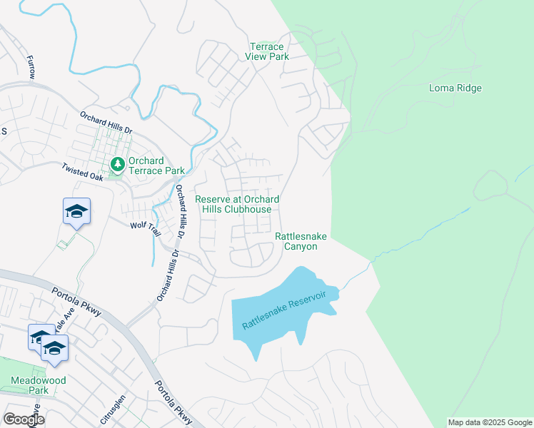 map of restaurants, bars, coffee shops, grocery stores, and more near 127 Toretta in Irvine