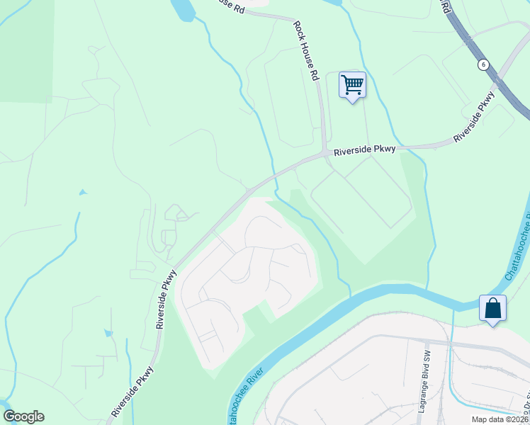 map of restaurants, bars, coffee shops, grocery stores, and more near 9131 Loxford Street in Lithia Springs