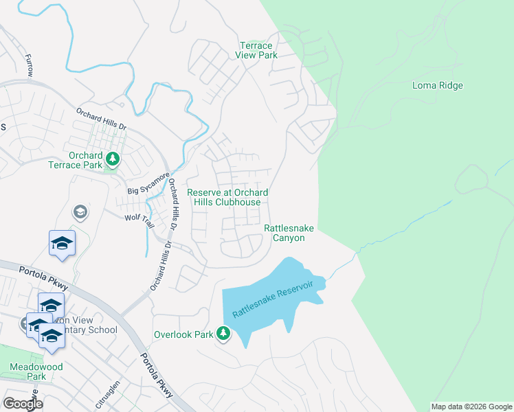 map of restaurants, bars, coffee shops, grocery stores, and more near 123 Toretta in Irvine