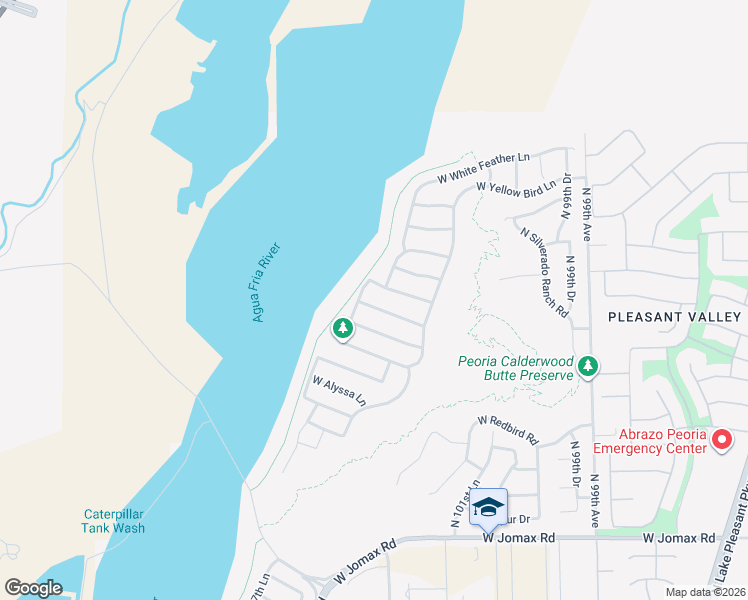 map of restaurants, bars, coffee shops, grocery stores, and more near 10332 West Pinnacle Peak Road in Peoria