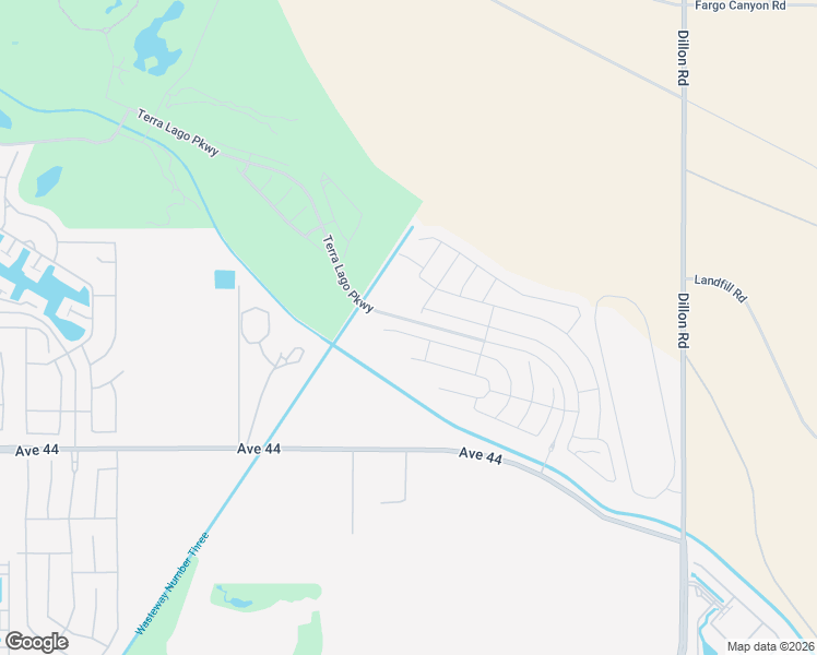 map of restaurants, bars, coffee shops, grocery stores, and more near 85348 Campana Avenue in Indio