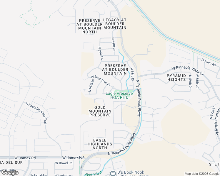 map of restaurants, bars, coffee shops, grocery stores, and more near 6412 West Straight Arrow Lane in Phoenix