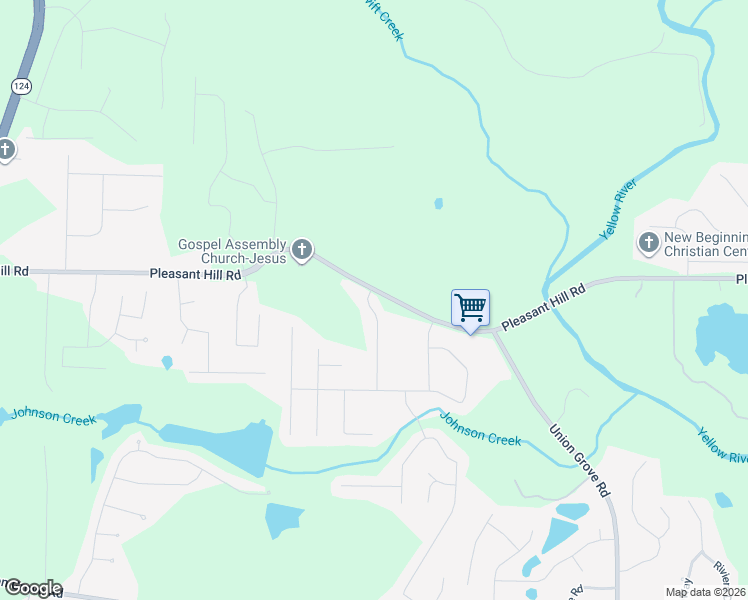 map of restaurants, bars, coffee shops, grocery stores, and more near 1858 Demilio Drive in Lithonia