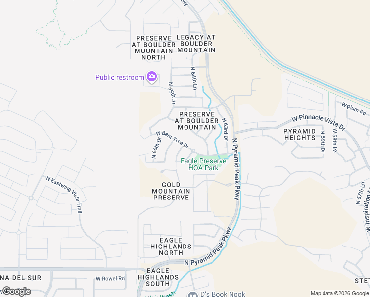 map of restaurants, bars, coffee shops, grocery stores, and more near 27321 North 65th Drive in Phoenix