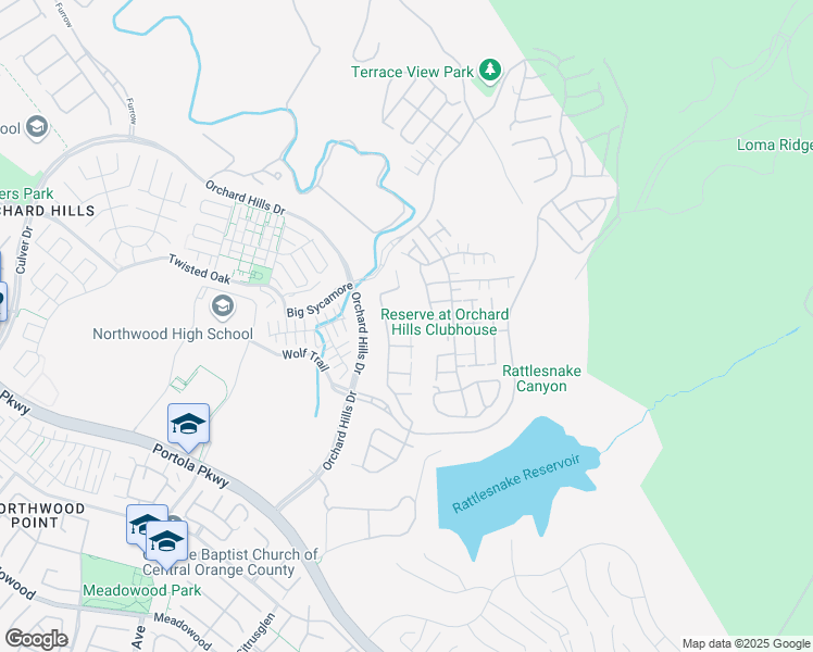 map of restaurants, bars, coffee shops, grocery stores, and more near 106 Tritone in Irvine