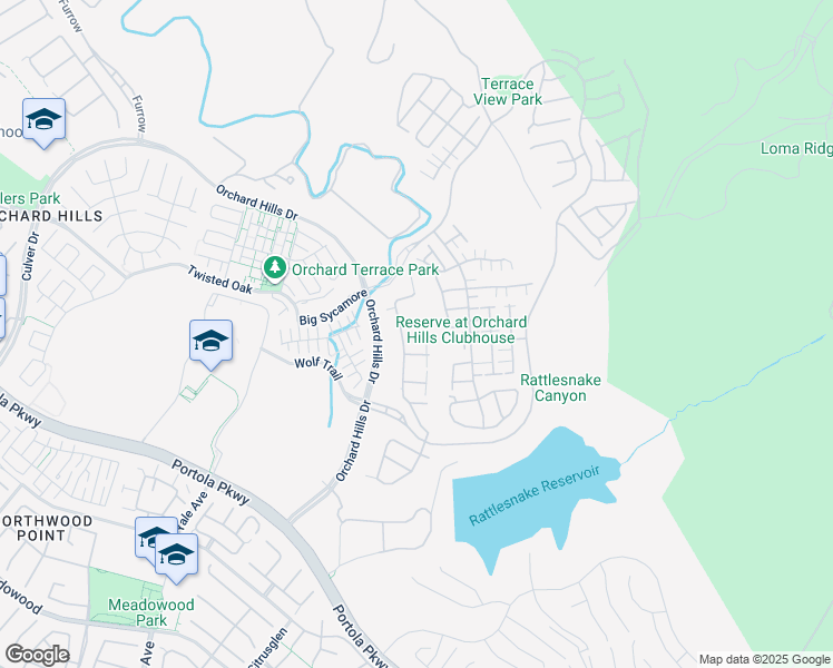 map of restaurants, bars, coffee shops, grocery stores, and more near 118 Tritone in Irvine