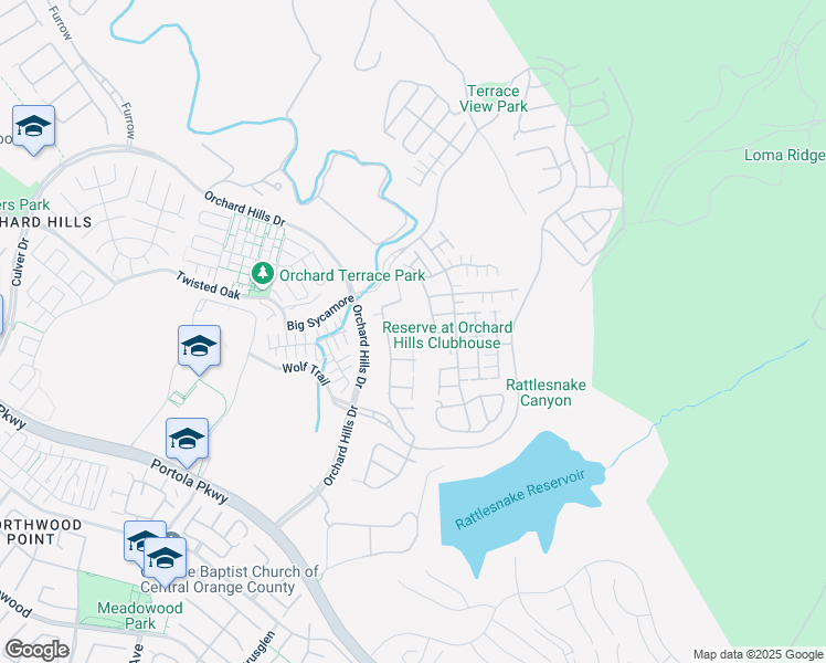 map of restaurants, bars, coffee shops, grocery stores, and more near 106 Tritone in Irvine