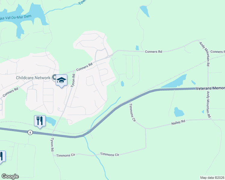 map of restaurants, bars, coffee shops, grocery stores, and more near 1011 Summer Cypress Drive in Villa Rica