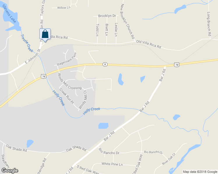 map of restaurants, bars, coffee shops, grocery stores, and more near 629 Windy Mill Way in Temple