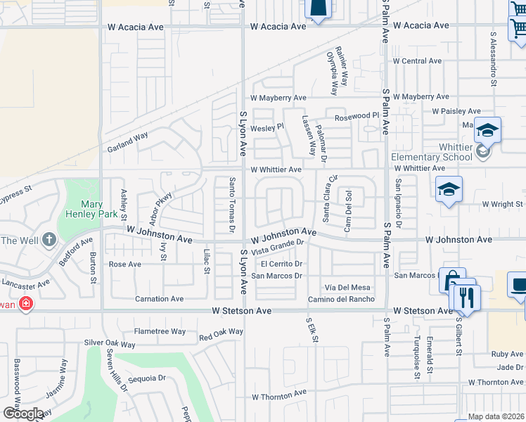 map of restaurants, bars, coffee shops, grocery stores, and more near 540 Santa Lucia Drive in Hemet