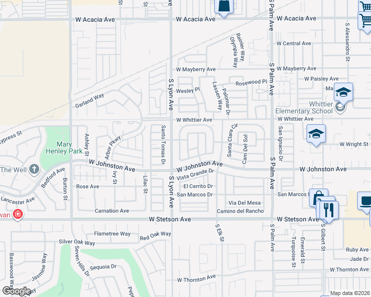 map of restaurants, bars, coffee shops, grocery stores, and more near 540 Santa Lucia Drive in Hemet