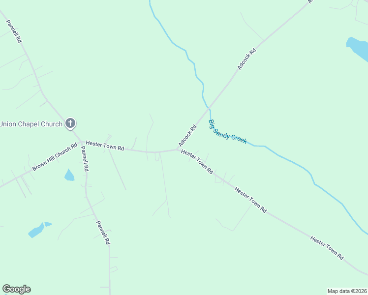 map of restaurants, bars, coffee shops, grocery stores, and more near 2810 Hester Town Road in Monroe