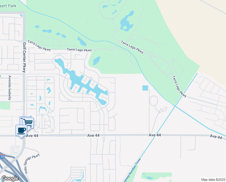 map of restaurants, bars, coffee shops, grocery stores, and more near 43277 Sentiero Drive in Indio