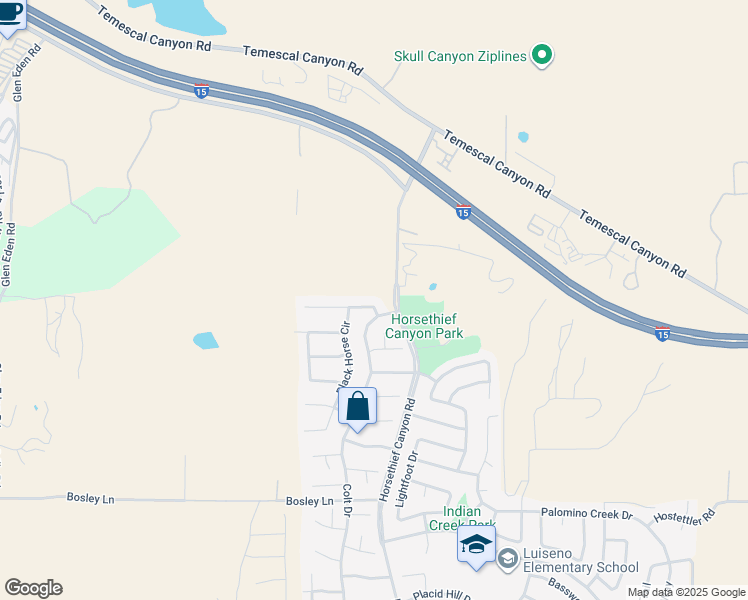 map of restaurants, bars, coffee shops, grocery stores, and more near 13208 Broken Bit Circle in Corona