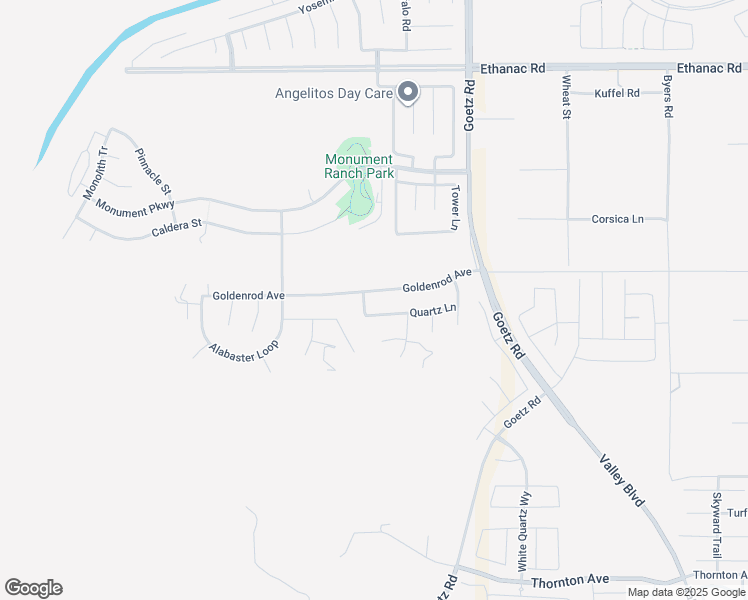 map of restaurants, bars, coffee shops, grocery stores, and more near 129 Goldenrod Avenue in Perris