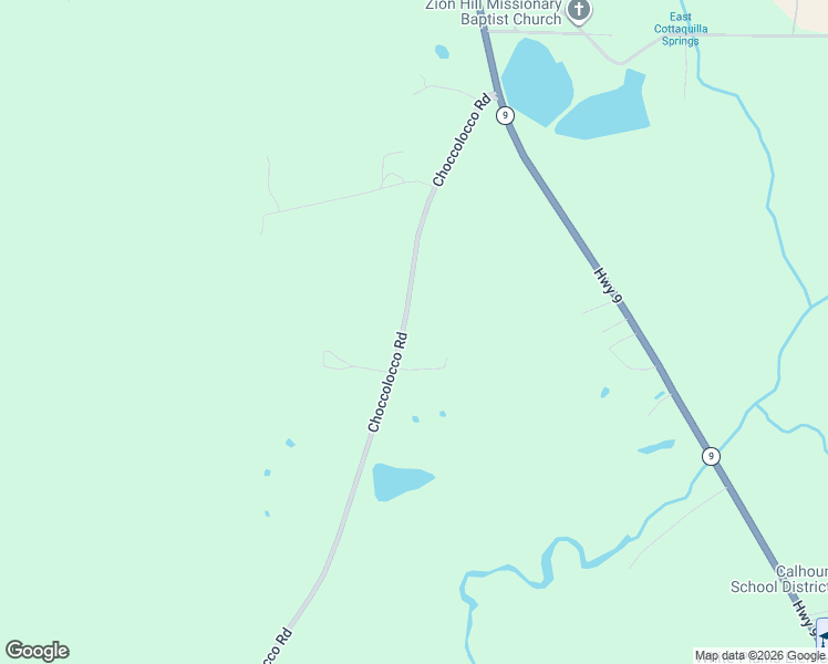 map of restaurants, bars, coffee shops, grocery stores, and more near 10564 Choccolocco Road in Anniston