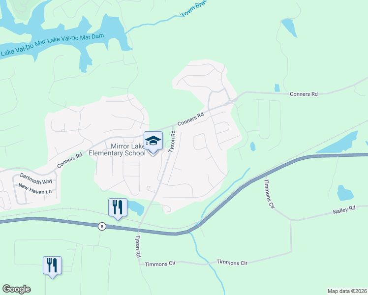 map of restaurants, bars, coffee shops, grocery stores, and more near 2022 Reflective Waters Road in Villa Rica