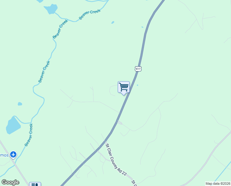 map of restaurants, bars, coffee shops, grocery stores, and more near 175 Trapper's Way in Springville