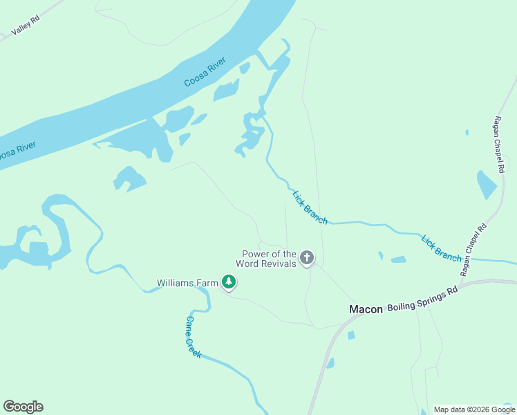 map of restaurants, bars, coffee shops, grocery stores, and more near 560 River Road in Ohatchee