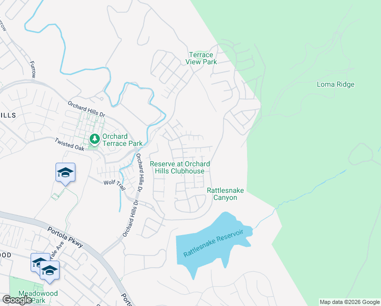 map of restaurants, bars, coffee shops, grocery stores, and more near 134 Donati in Irvine