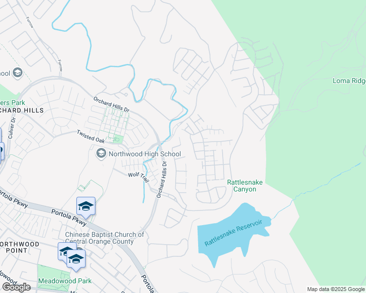 map of restaurants, bars, coffee shops, grocery stores, and more near 108 Oceano in Irvine