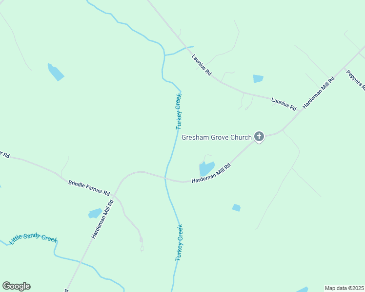 map of restaurants, bars, coffee shops, grocery stores, and more near 1640 Hardeman Mill Road in Good Hope