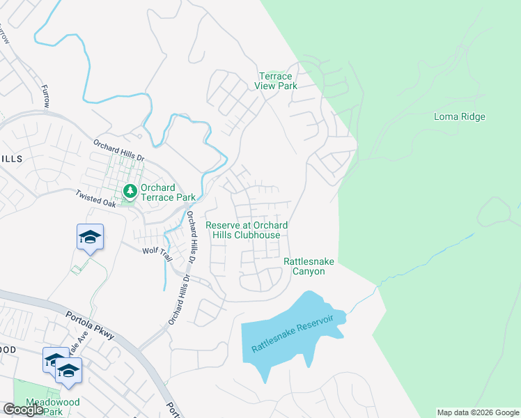 map of restaurants, bars, coffee shops, grocery stores, and more near 134 Donati in Irvine