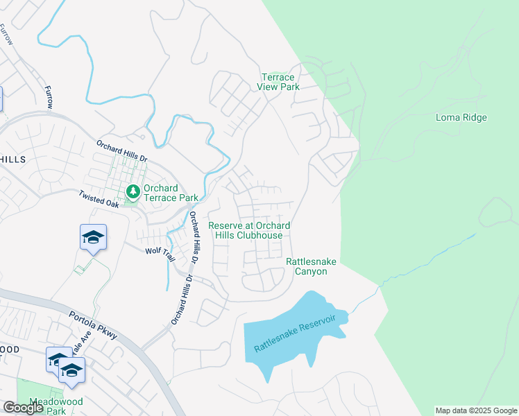map of restaurants, bars, coffee shops, grocery stores, and more near 136 Donati in Irvine