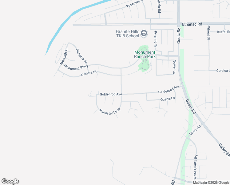 map of restaurants, bars, coffee shops, grocery stores, and more near 172 Goldenrod Avenue in Perris