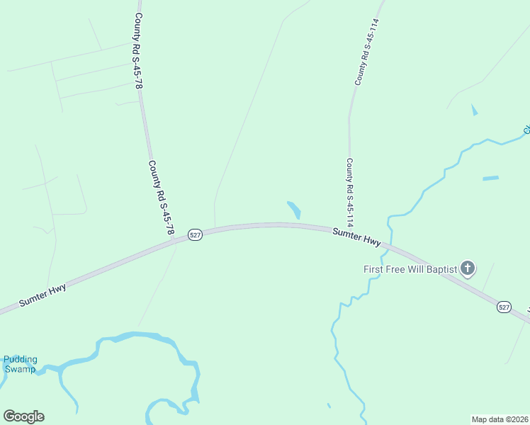 map of restaurants, bars, coffee shops, grocery stores, and more near 2644 Sumter Highway in Kingstree