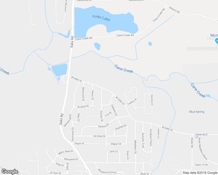map of restaurants, bars, coffee shops, grocery stores, and more near 521 West 64th Street in Anniston