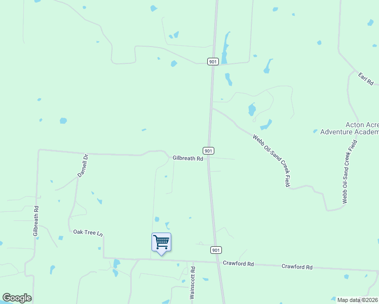 map of restaurants, bars, coffee shops, grocery stores, and more near 14 Gilbreath Road in Sadler