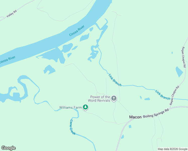 map of restaurants, bars, coffee shops, grocery stores, and more near 560 River Road in Ohatchee