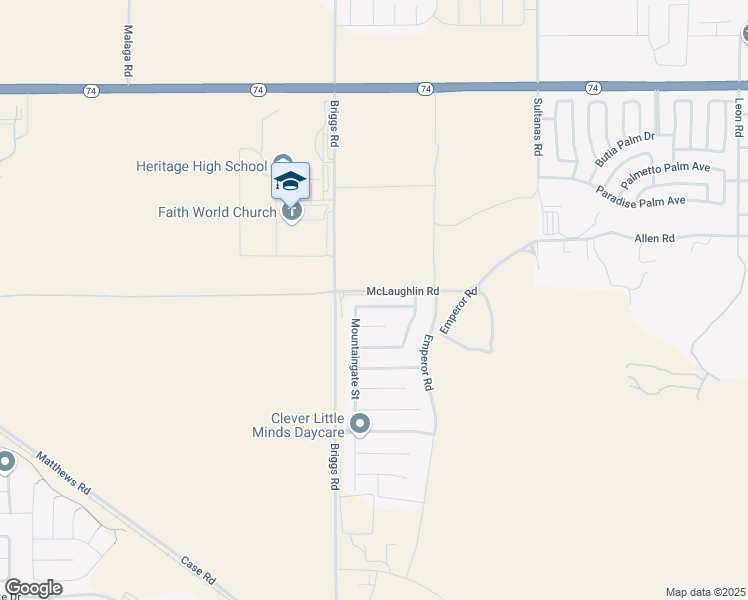 map of restaurants, bars, coffee shops, grocery stores, and more near 30096 Mount Menifee Street in Menifee