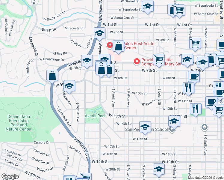 map of restaurants, bars, coffee shops, grocery stores, and more near 1015 South Averill Avenue in Los Angeles