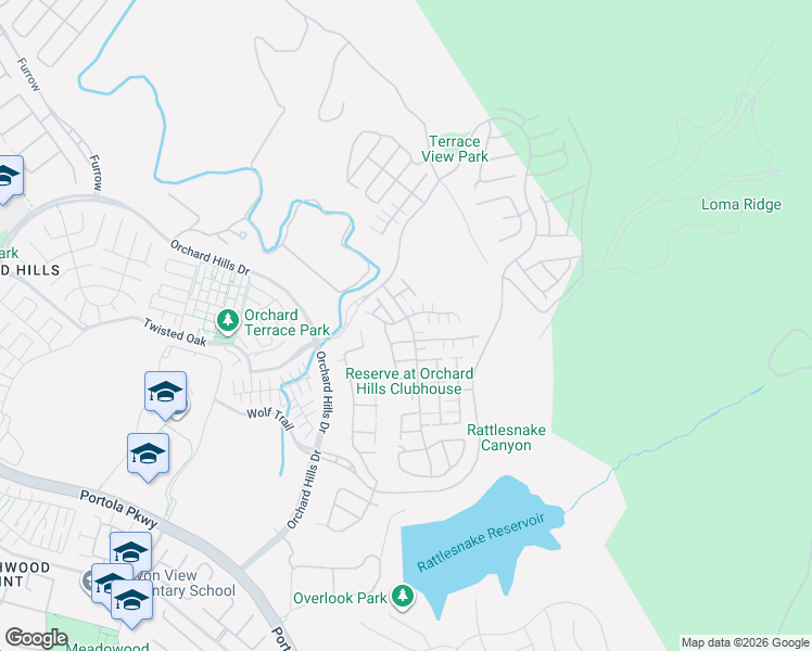 map of restaurants, bars, coffee shops, grocery stores, and more near 108 Viano in Irvine