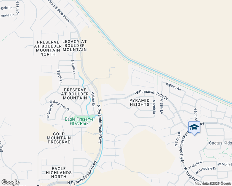 map of restaurants, bars, coffee shops, grocery stores, and more near 6136 West Gambit Trail in Phoenix