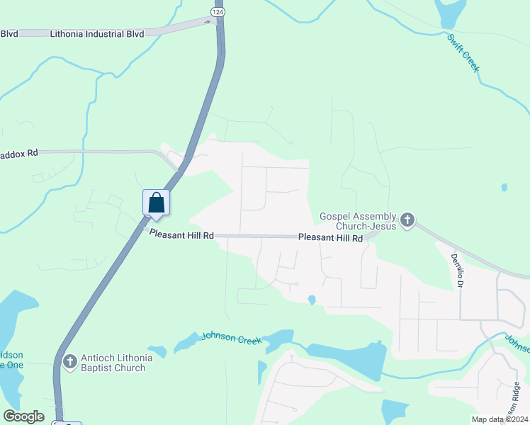 map of restaurants, bars, coffee shops, grocery stores, and more near 1830 Nicole Lane in Lithonia