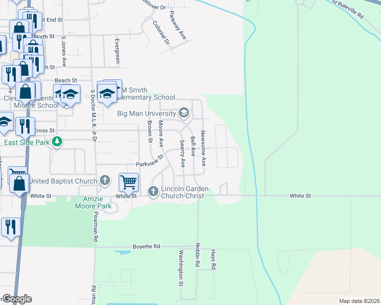 map of restaurants, bars, coffee shops, grocery stores, and more near 1000 Bell Avenue in Cleveland