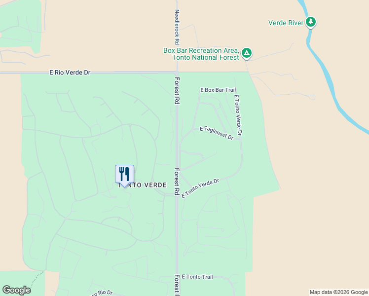 map of restaurants, bars, coffee shops, grocery stores, and more near 27617 North Granite Mountain Road in Scottsdale