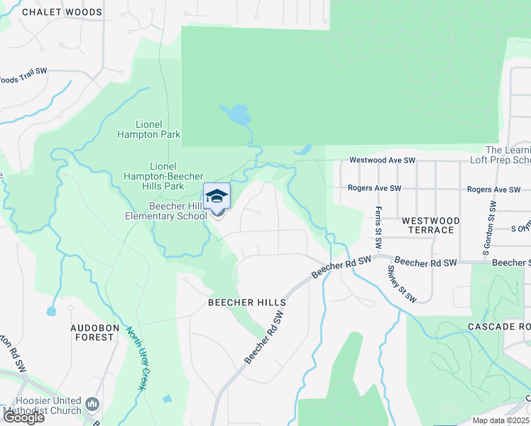 map of restaurants, bars, coffee shops, grocery stores, and more near 2196 Fleetwood Court Southwest in Atlanta